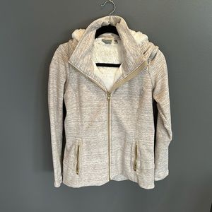 Cozy Athleta, zip up jacket, size medium.